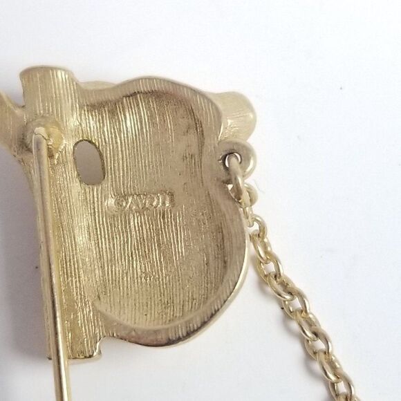 Vintage Avon Mama and Baby Koala Bear Stick Pin Brooch, Gold Tone, Estate - Picture 4 of 5